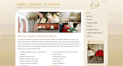 Desktop Screenshot of oakleyupholstery.co.uk